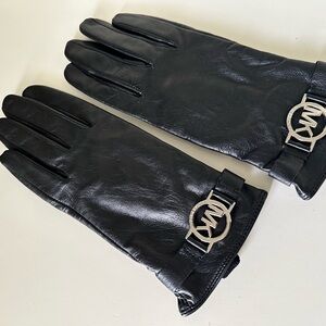 Michael Kors Leather Winter Gloves